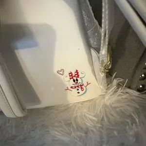 ⛄️ Disney Loungefly Mickey Mouse Snowman Sequin Mini Backpack Wallet Set ❄️⛄️ Exclusive - Mickey Mouse Sequin Snowman Mini Backpack main image 3